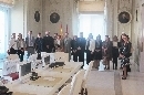 Los jueces y magistrados asistentes junto con Regina Plañiol y Carmen Díaz de Bustamante.